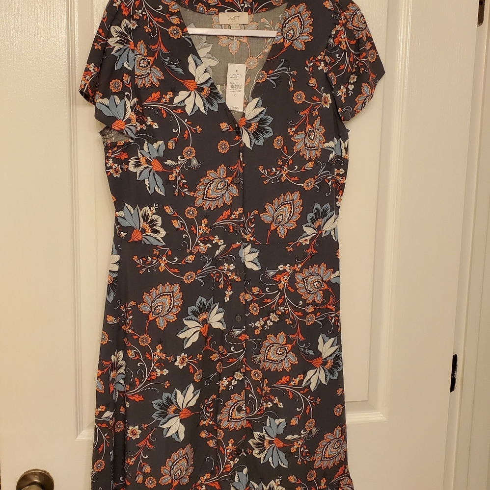 NWT Loft floral dress